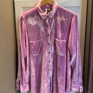 Anthropologie made by Pilcro velvet top